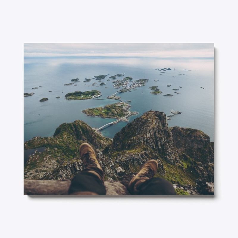 Chilling on the cliff