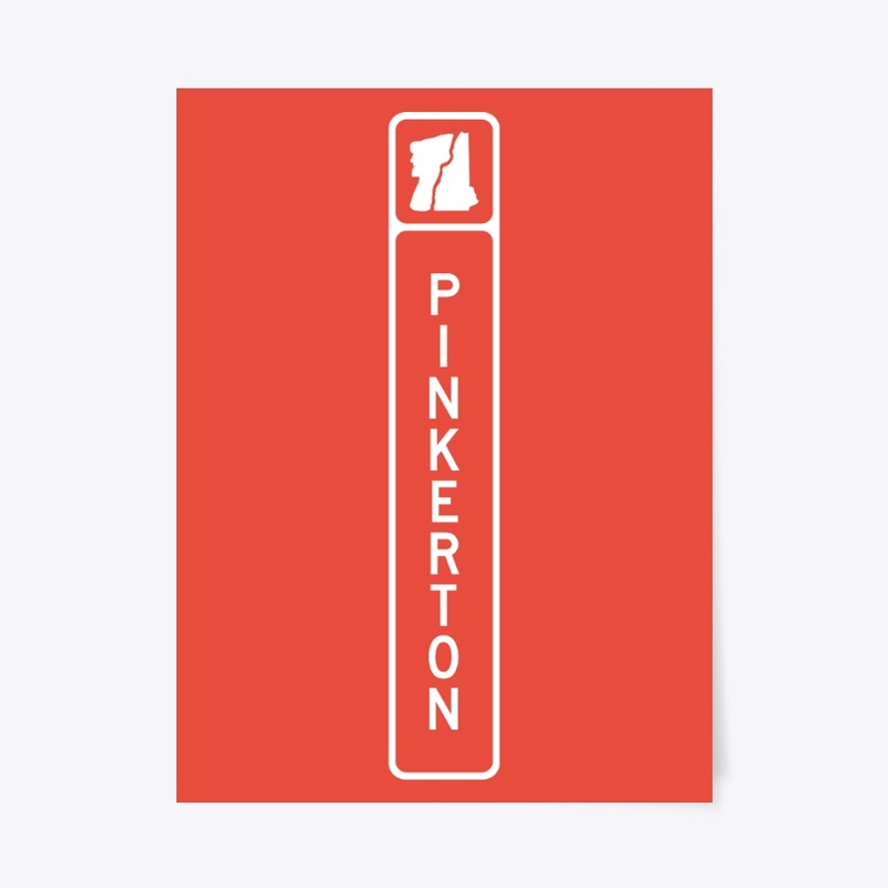 Pinkerton NH Town Line Signs White