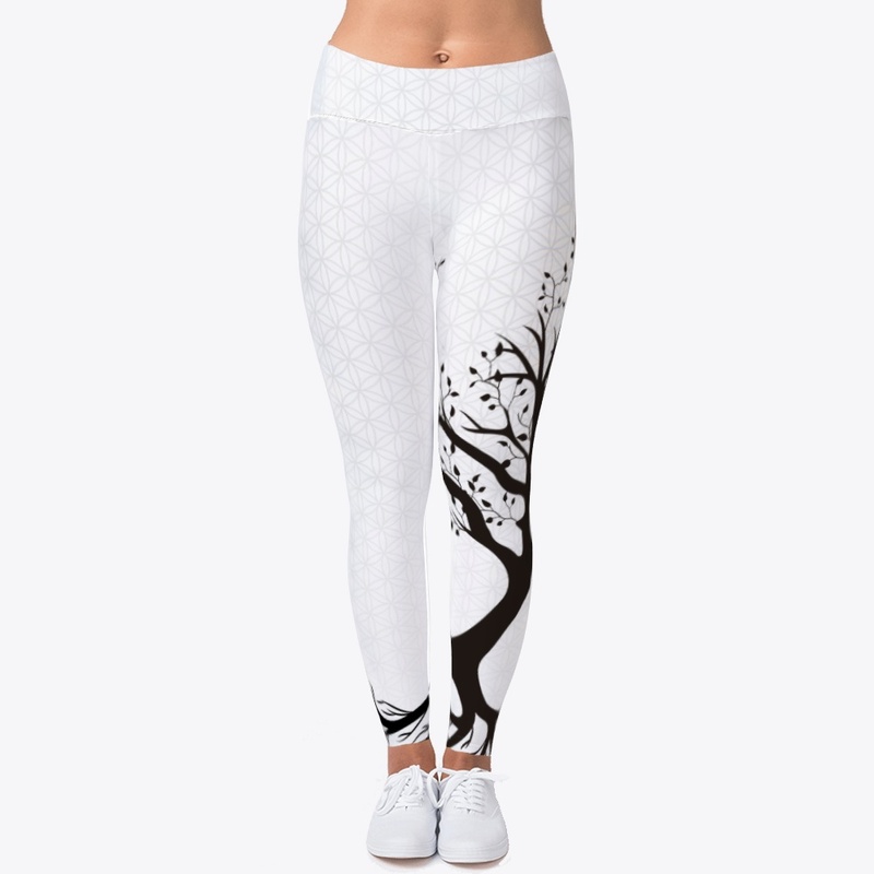 Flower of life tree silhouette Yoke Art