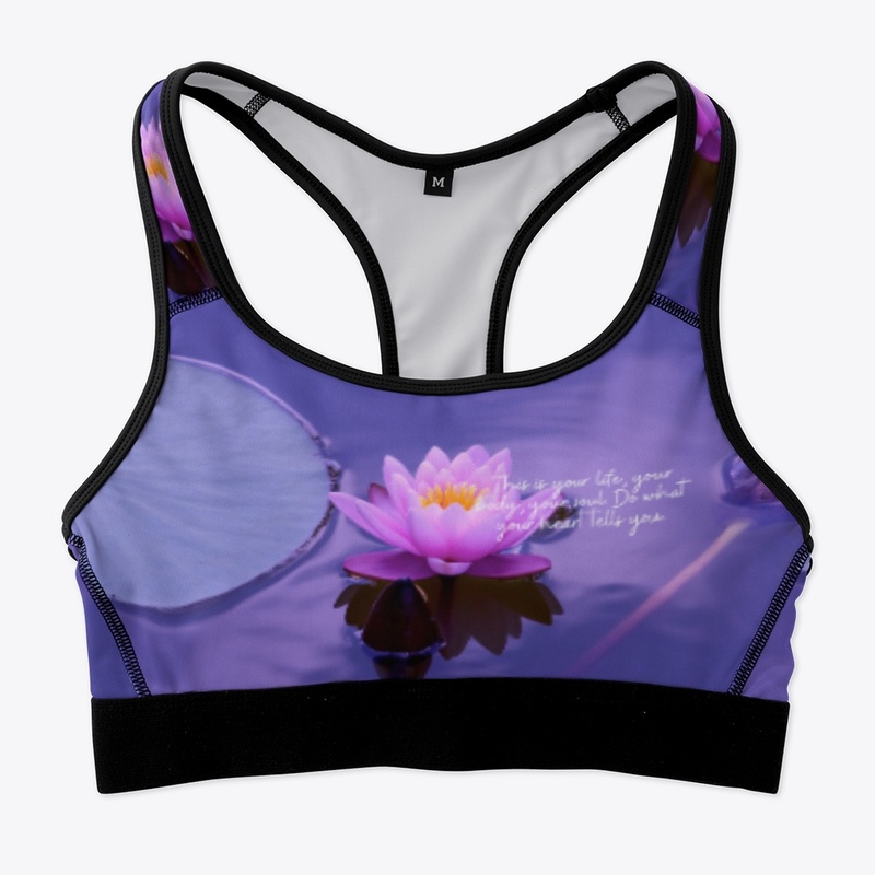 You are Peace Lotus Sports Bra