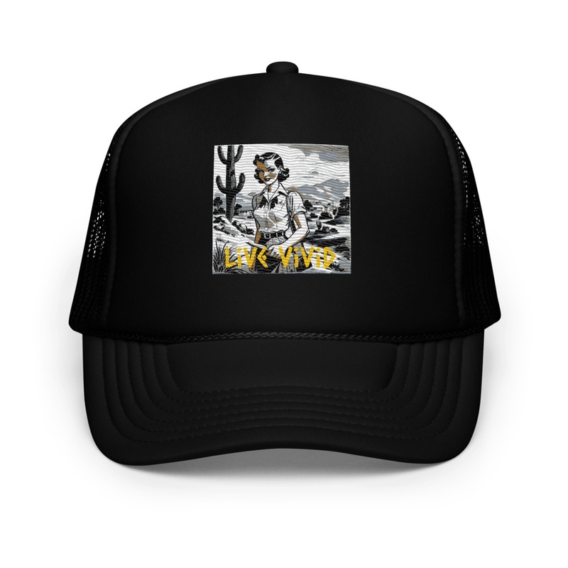 live vivid 25 trucker hat