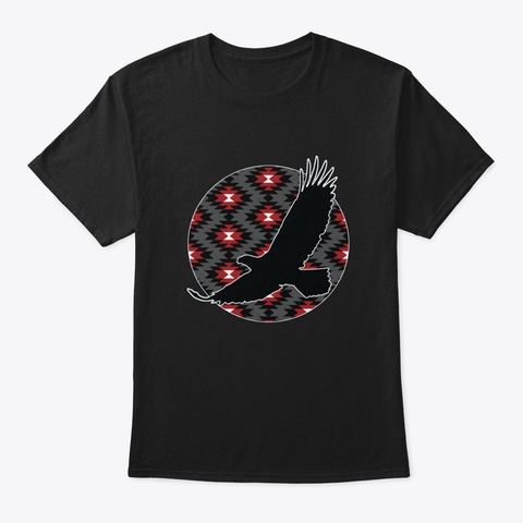Flying Eagle   1 Black T-Shirt Front