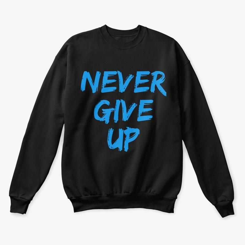 tshirt design never give up