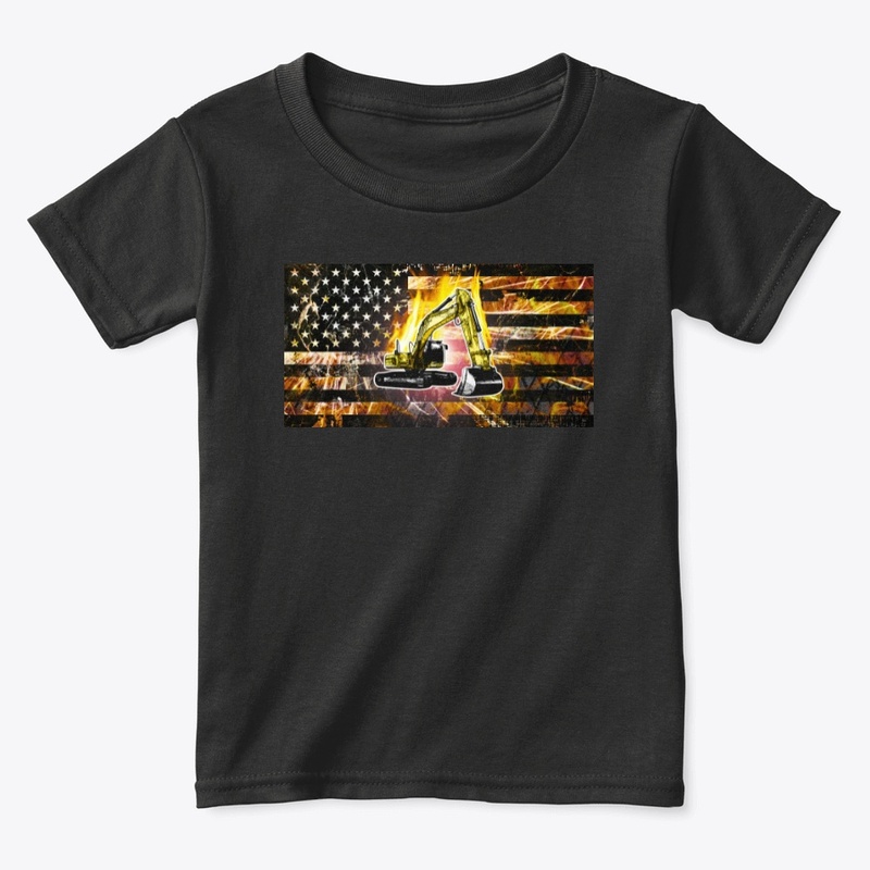 Excavator Flag Sparks