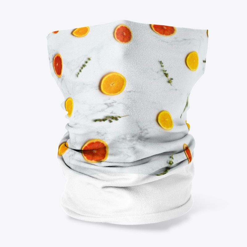 Grapefruit and tangerine pattern