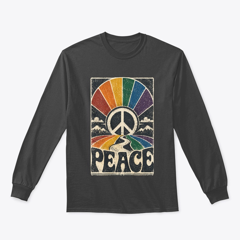 Retro Peace Sign 70s Hippie Vibes