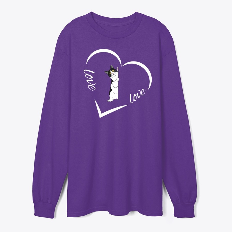 Cat Love Valentine Tee