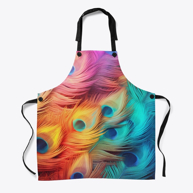 Bold Colorful Peacock Feathers