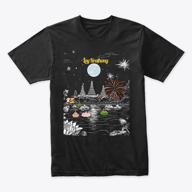 Loy krathong,T-shirt, Thai land