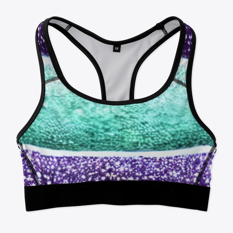 Sparkly Green & Purple Design 