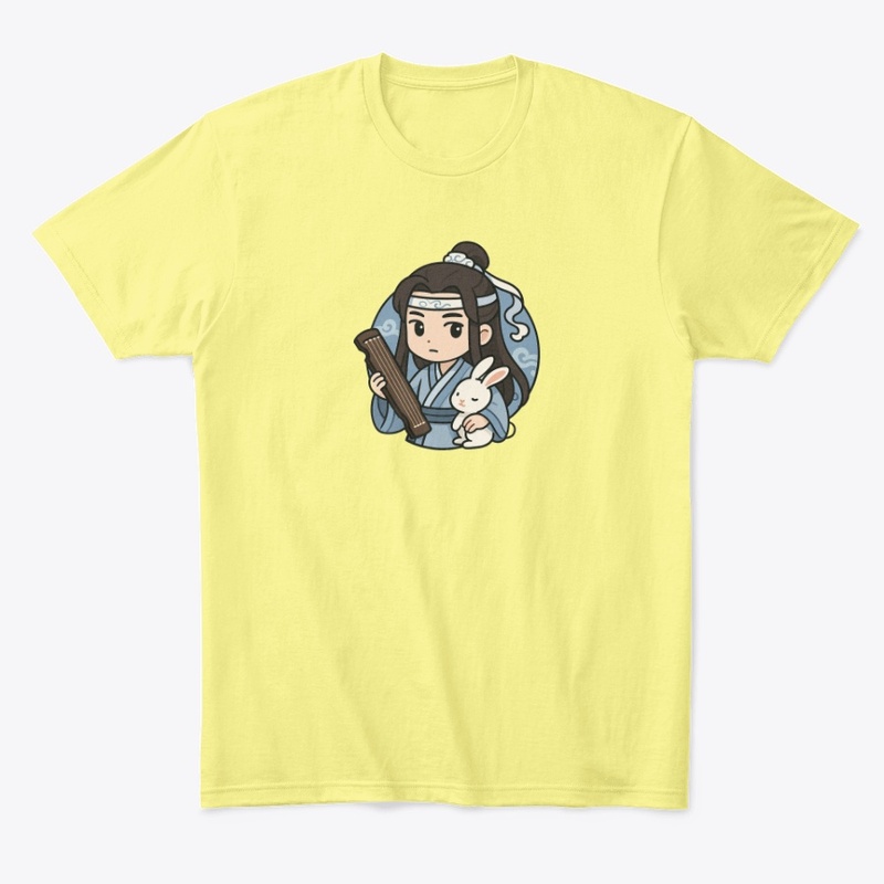 Lan Wangji Chibi Art | Guqin & Bunny