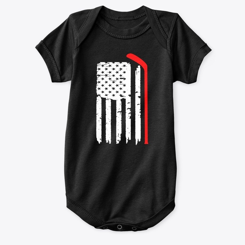 American Flag Hockey USA Patriotic Gift 
