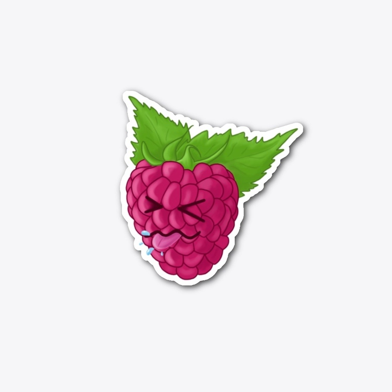 Raspberry Blowing Raspberries Sticker