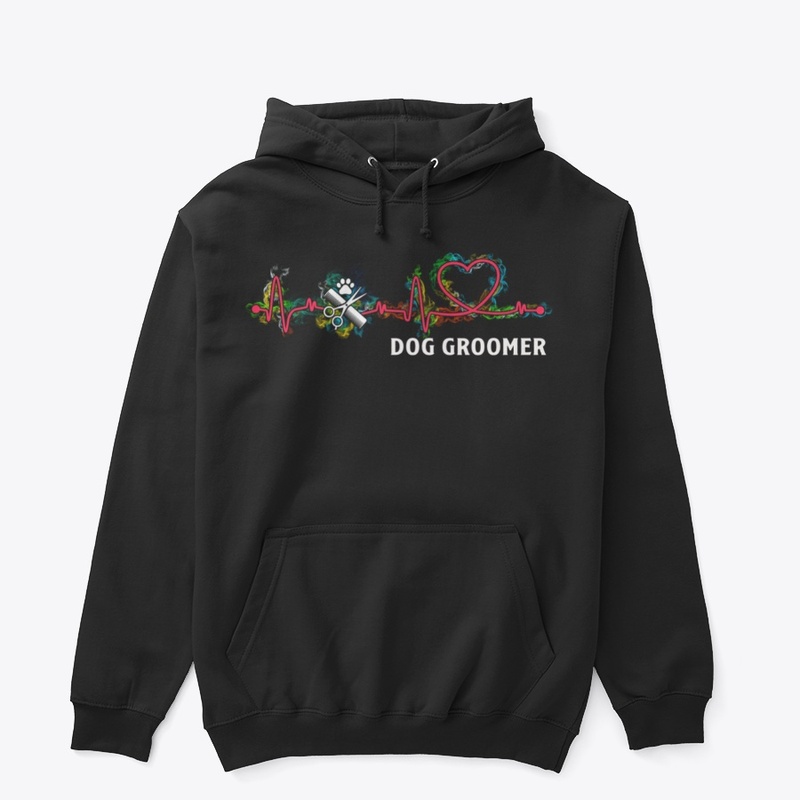 Awesome Dog Groomer Flame Heartbeat