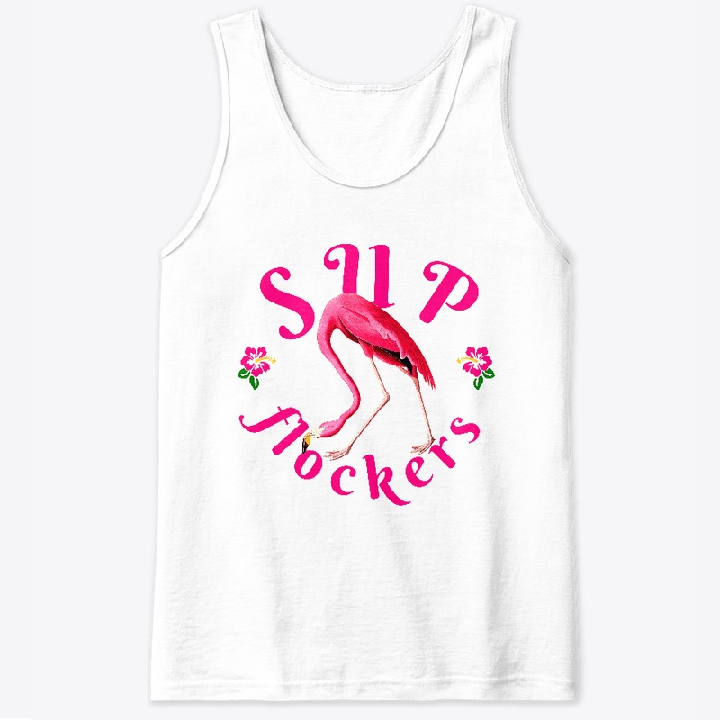 Tank Tops Vintage Funny Flamingo