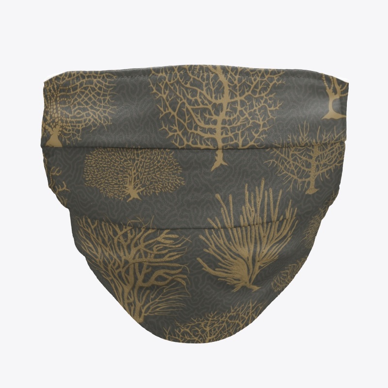 Face Mask Abstract Motif Tree