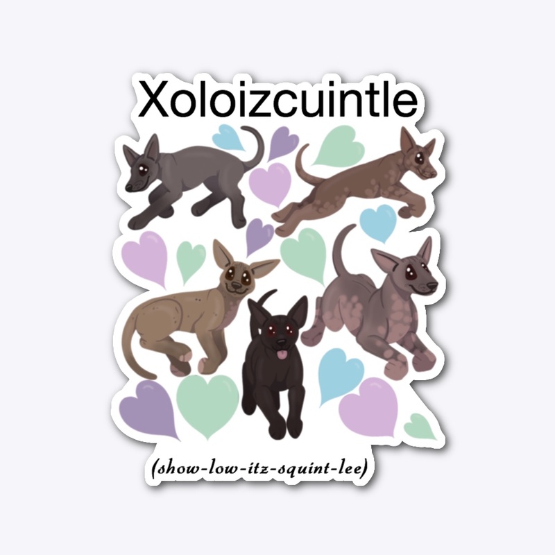 xoloitzcuintle dog art