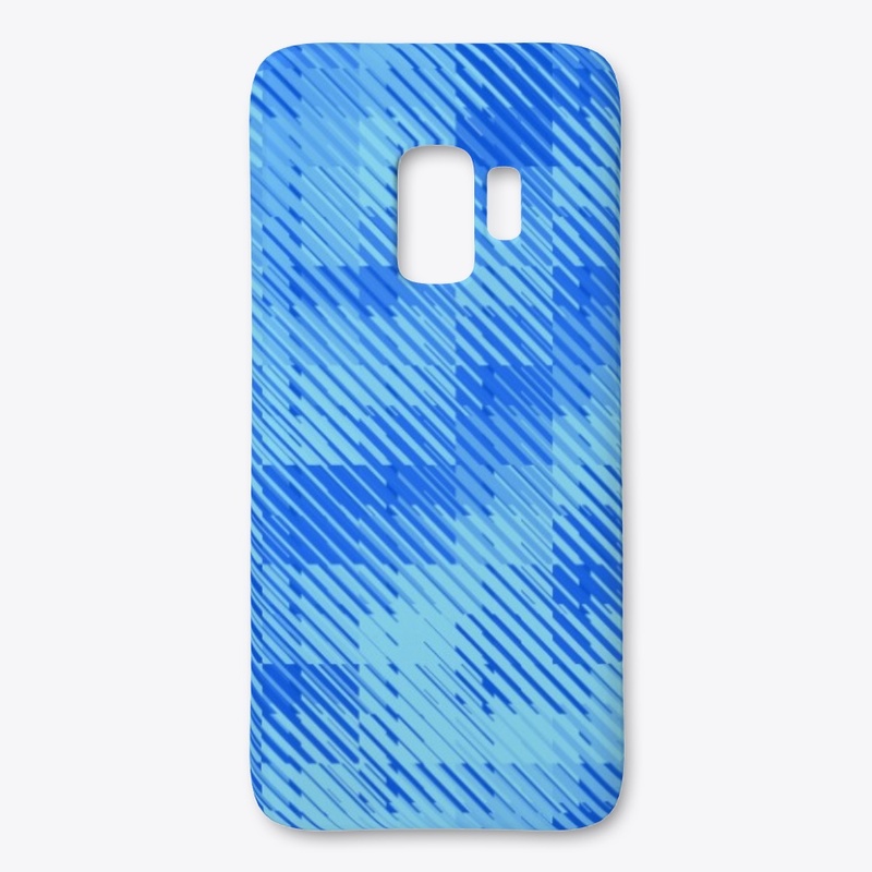 Diagonal Blue Stripey Pattern
