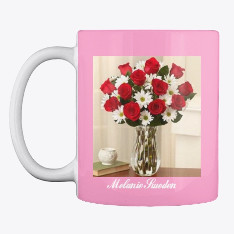mugs with roses design