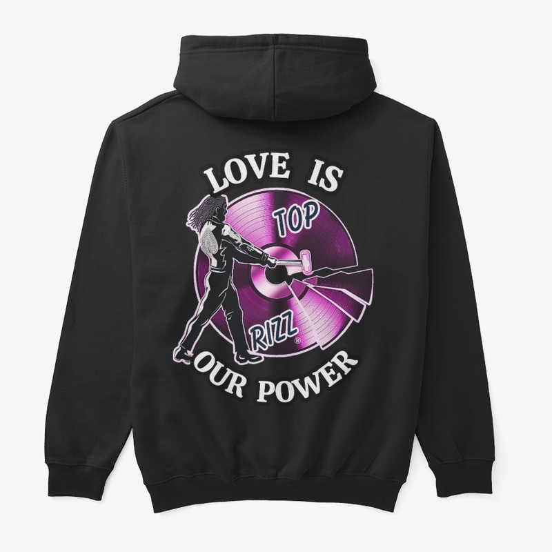 TOP RIZZ LOGO - LOVE IS OUR POWER