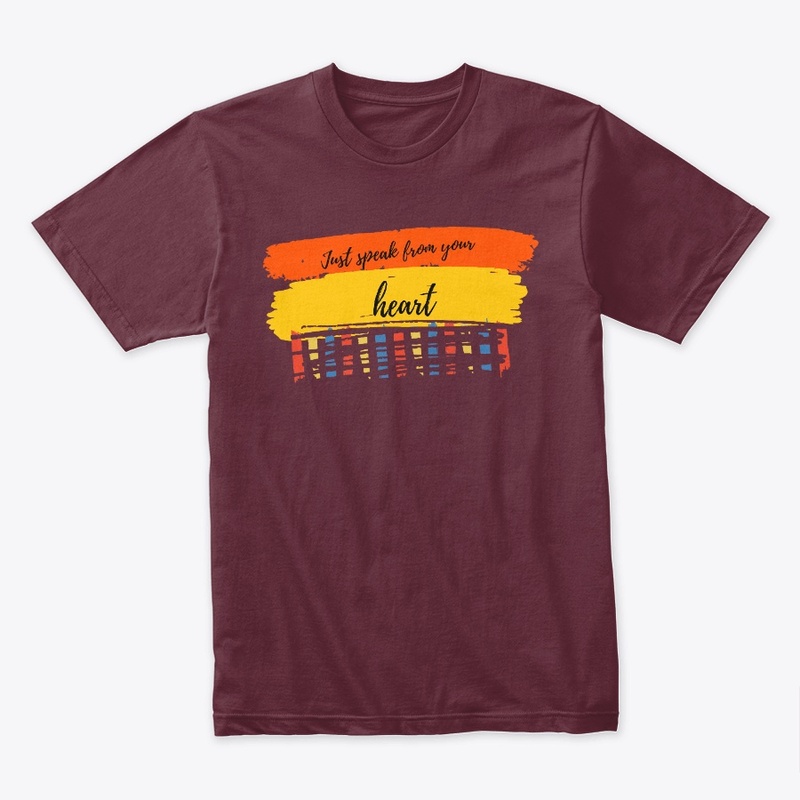   speak from your heart  men's t-shirts