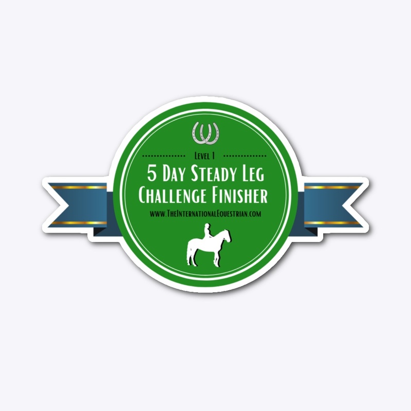 Steady Leg Challenge Finishing Sticker
