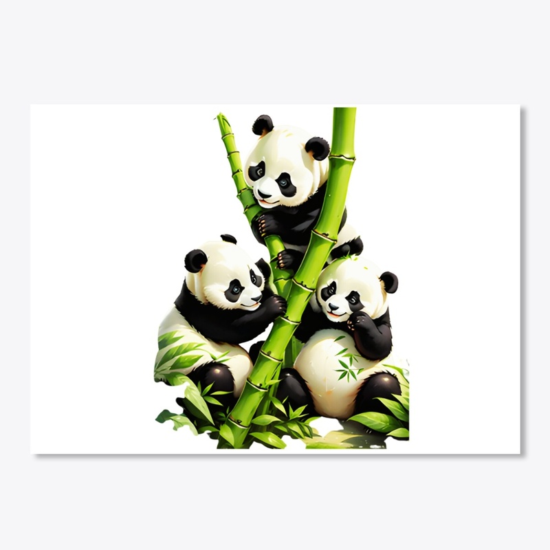 Cute Panda playing together Shirts