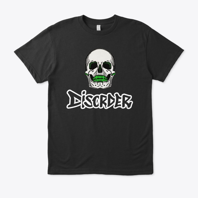 Skull with Disorder in Graffiti Style