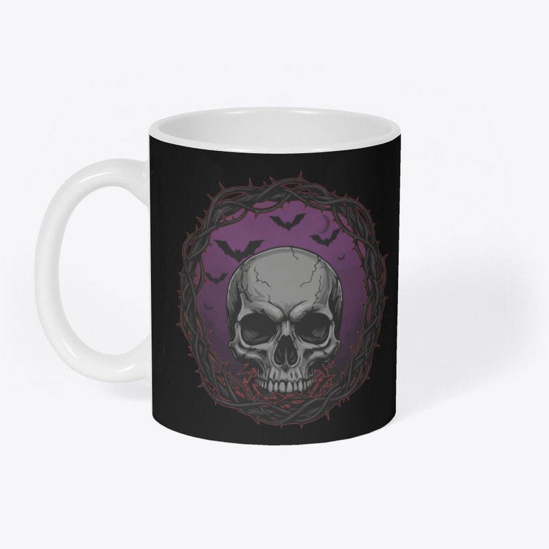 Gothic Skull – Dark Florals & Spooky