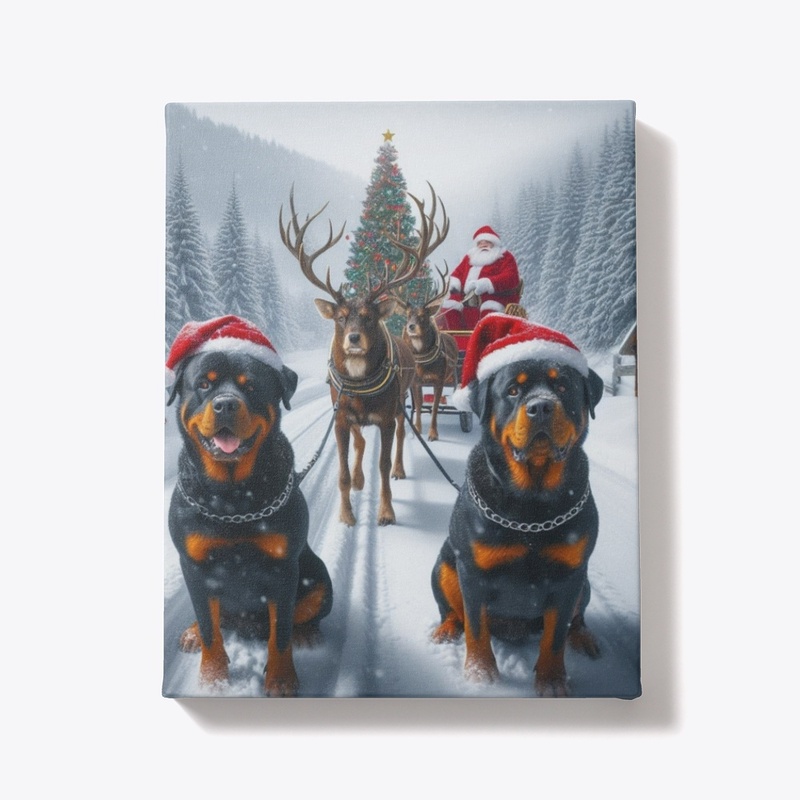 Rottweilers & Santa