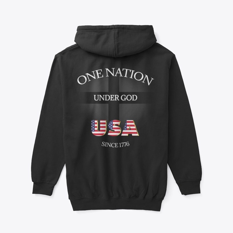 USA - ONE NATION Unisex Zip Hoodie