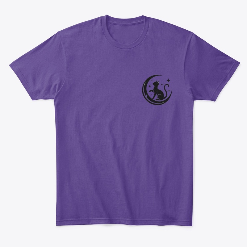 Moonlit Cat Silhouette – Crescent Night