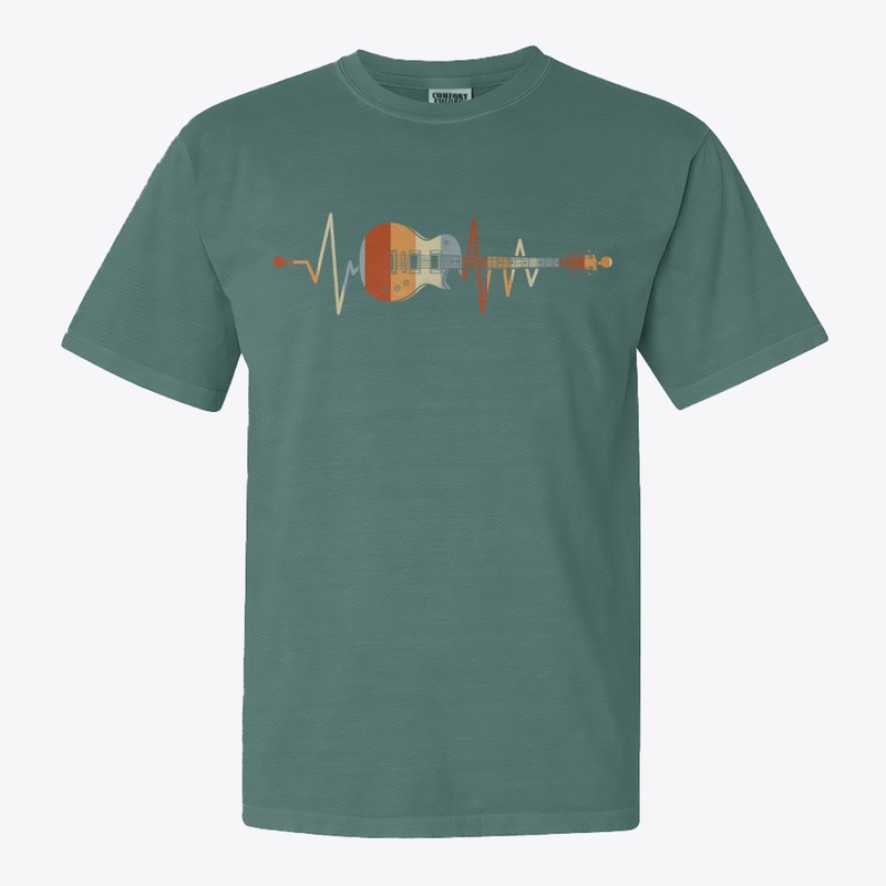 Heartbeat Guitar T-Shirt