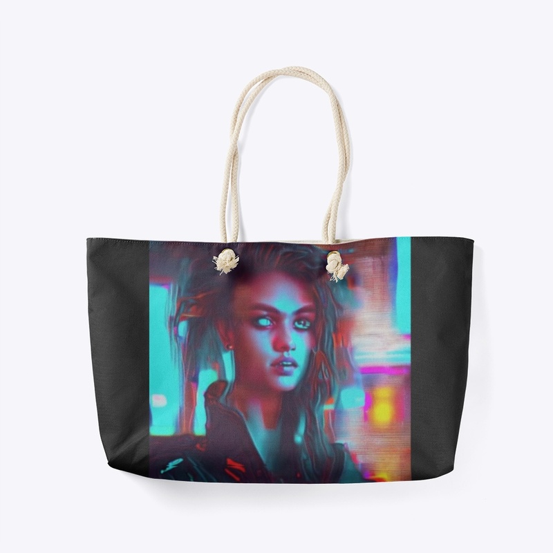 AI Beauty: Robotic Elegance Tote Bag 