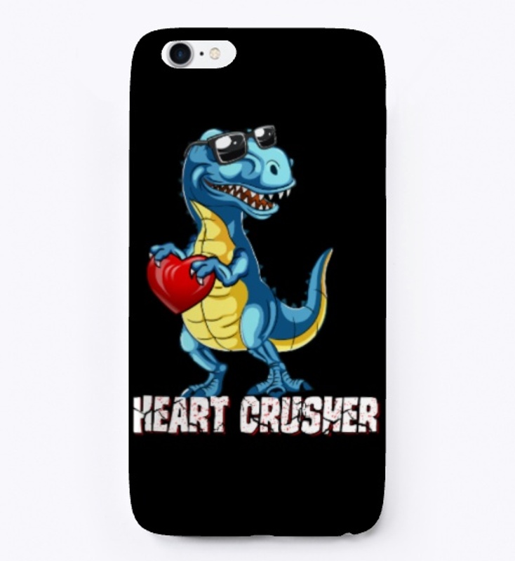 Heart Crusher Dinosaur Valentine T Shirt