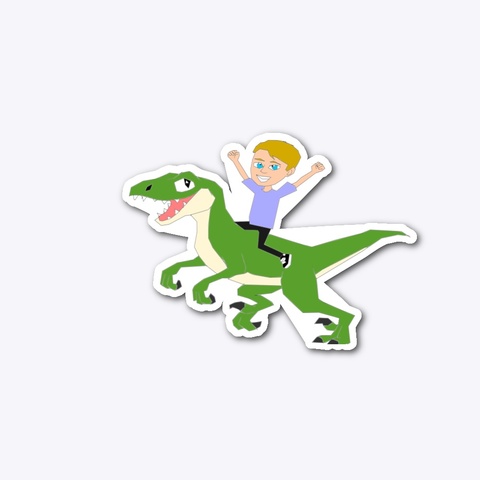 Silas On A Dino  Standard T-Shirt Front