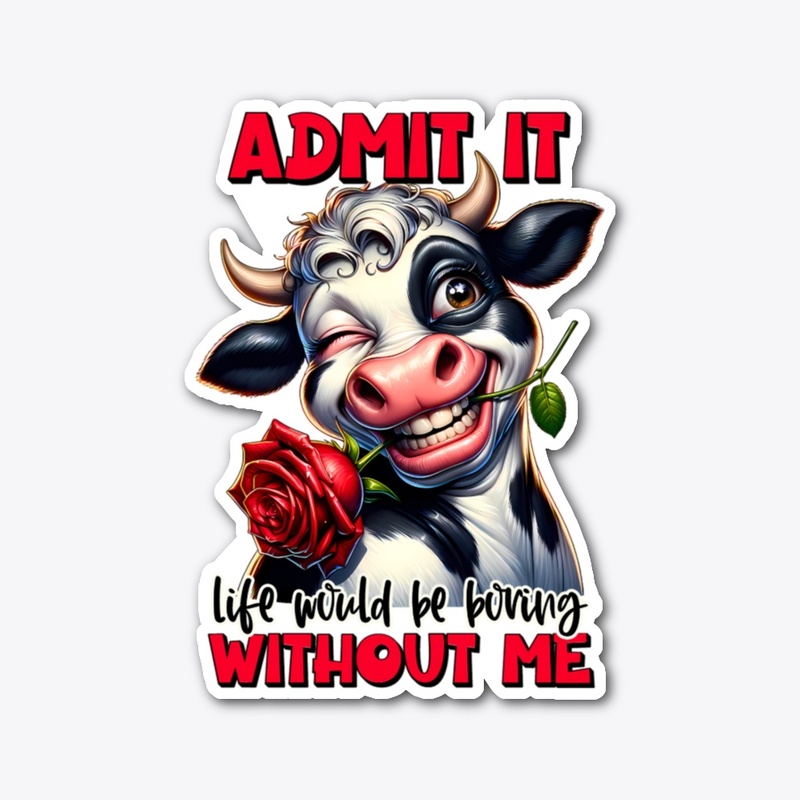 Admit It Cow Design