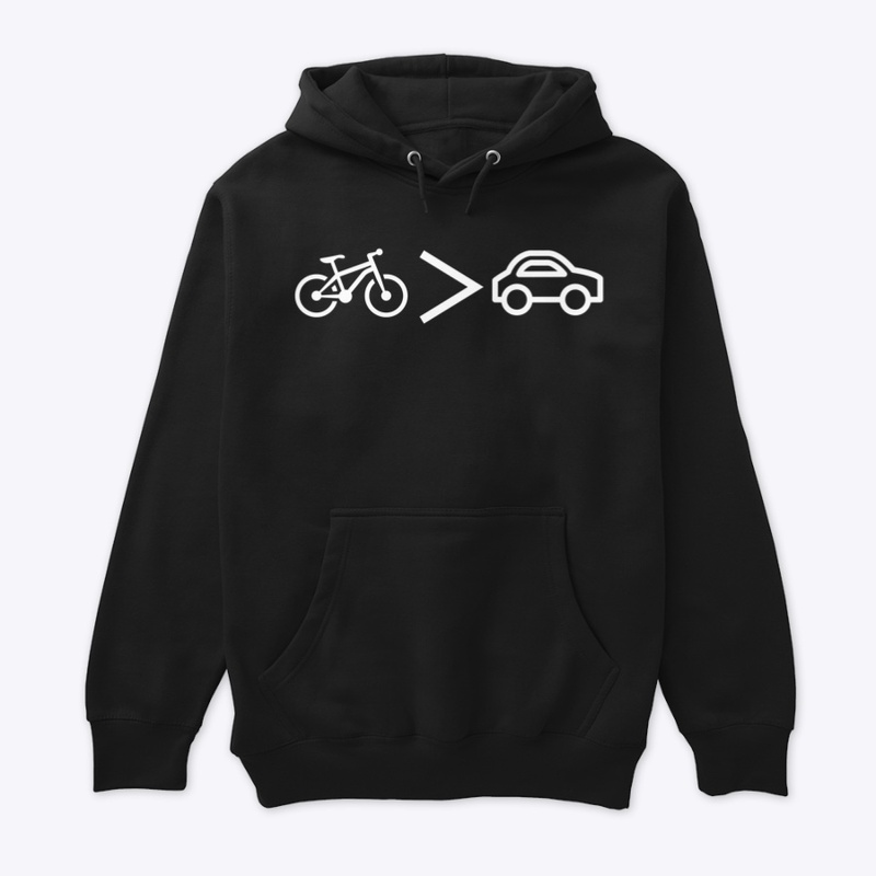 Bikes over cars hoodie