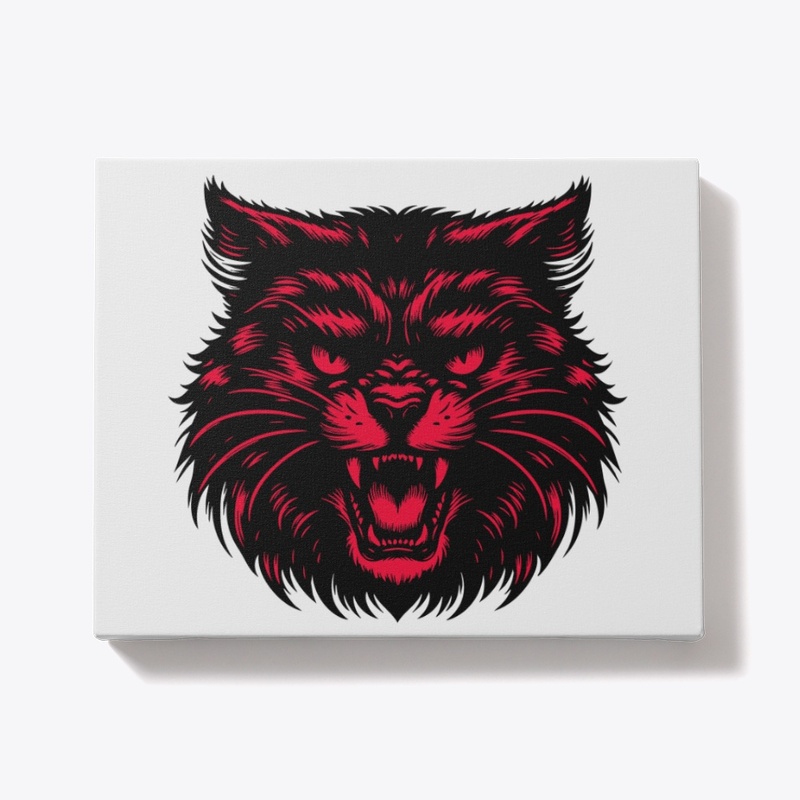 Fierce Angry Cat Artwork