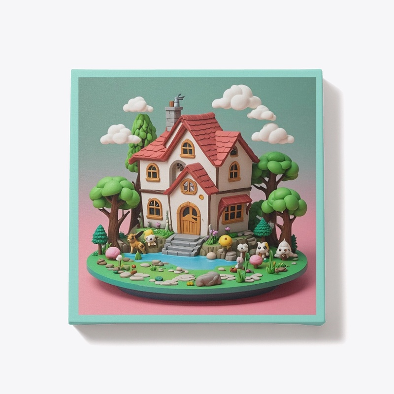 Whimsical Cottage Art Print