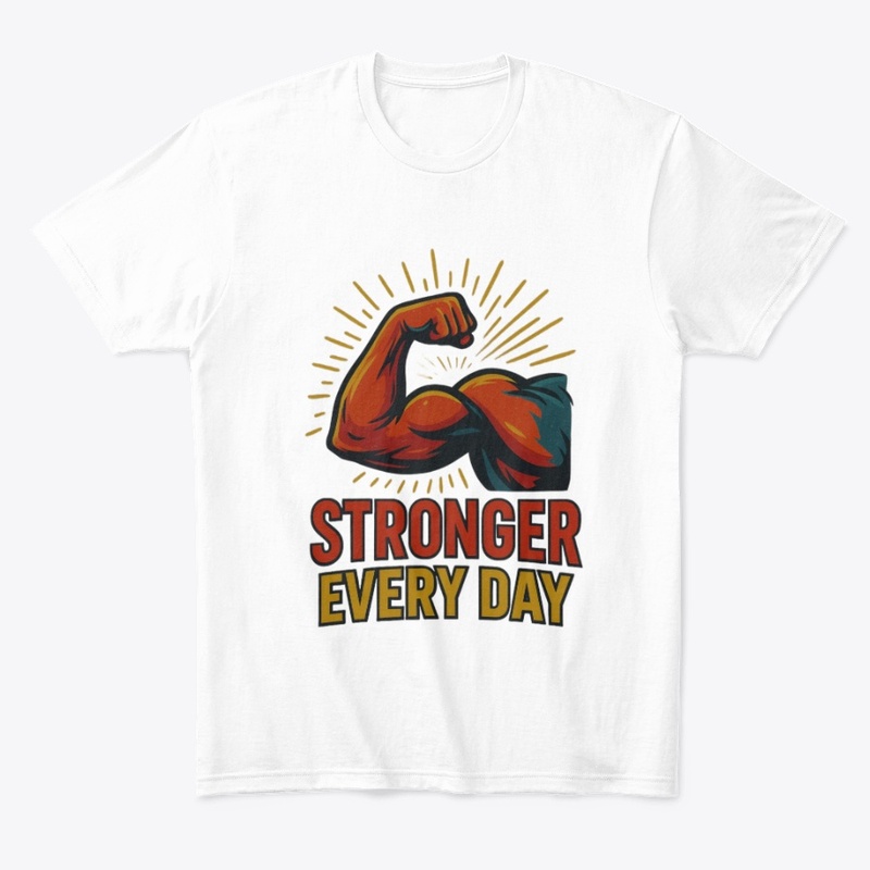 Stronger Every Day Bold Muscle Fitness