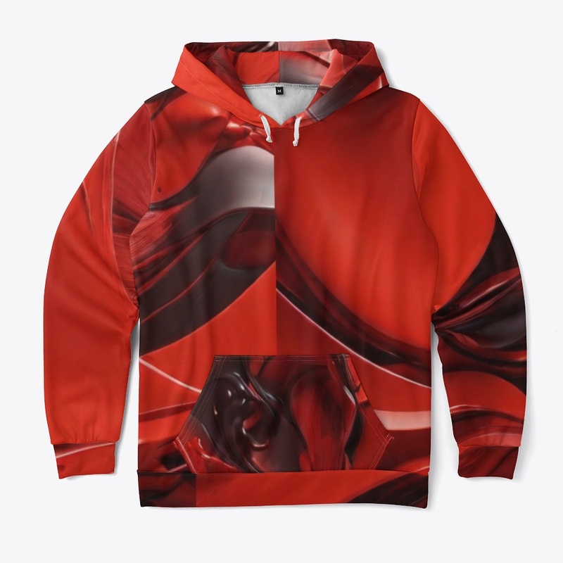 Red Abstract Art 