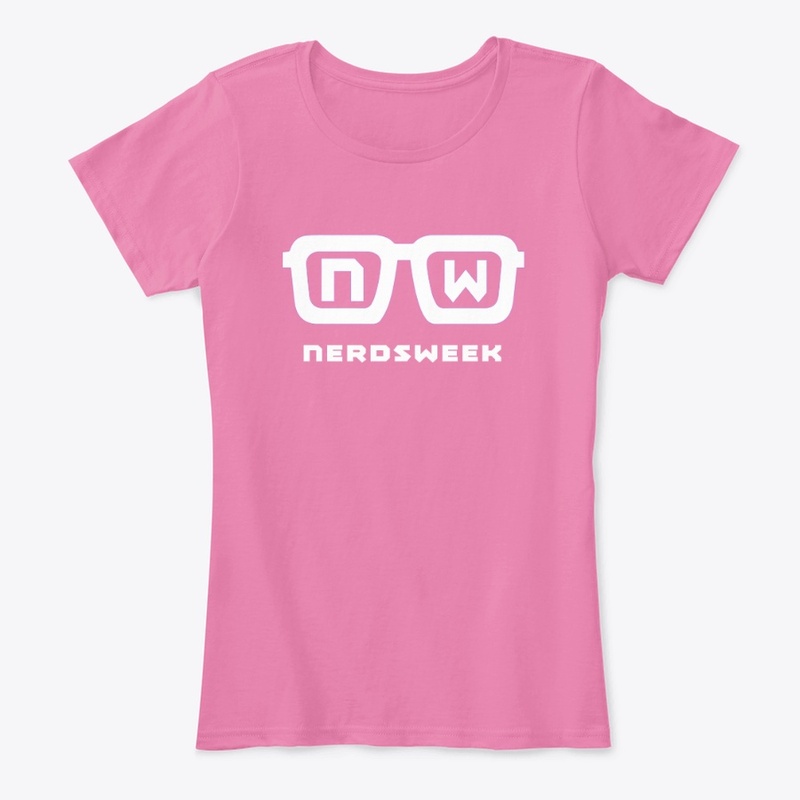 NERDSWEEK TOPS WHITE LOGO