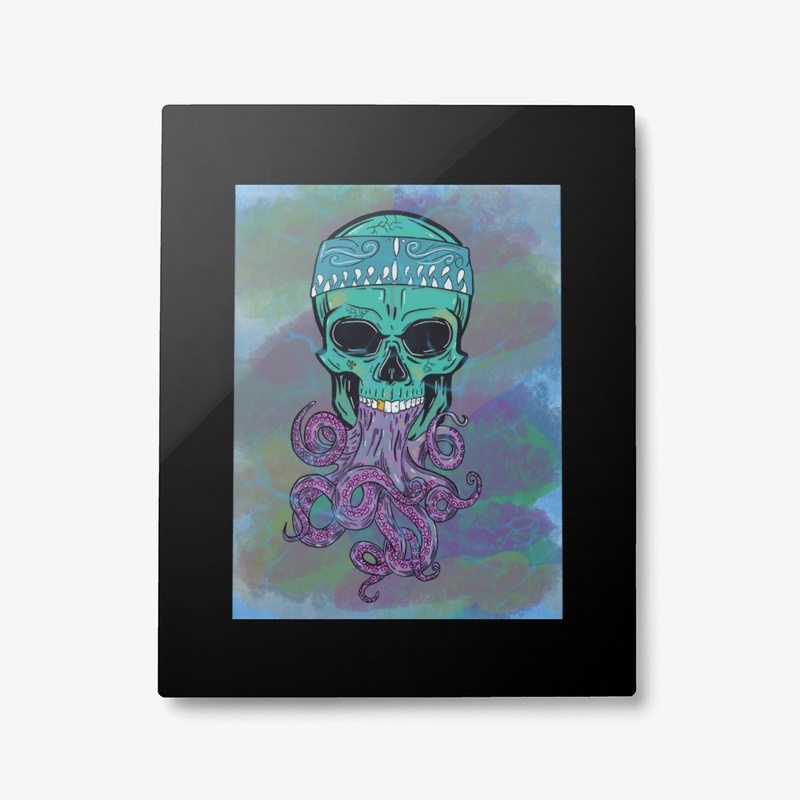 Pirate octopus skull