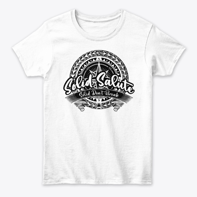 Blk Solid Salute Badge