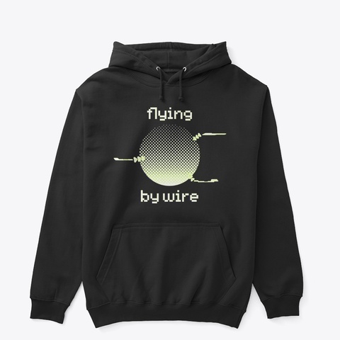 Flying By Wire Logo Black Maglietta Front