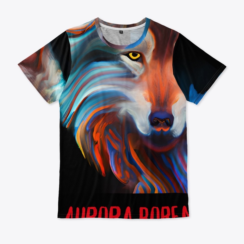 Aurora Borealis Wolf