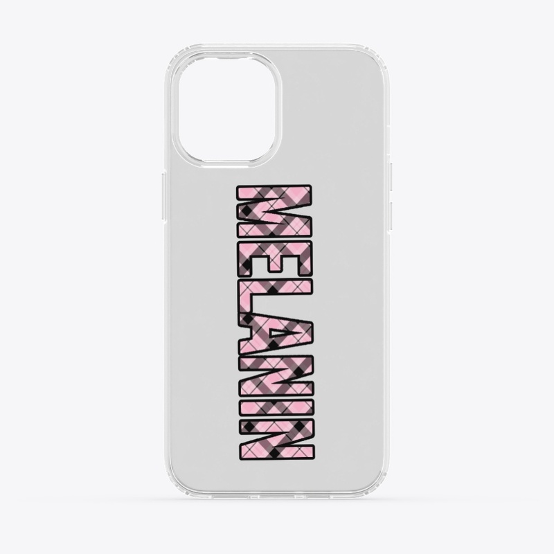 Pink Plaid Melanin iPhone Clear Case