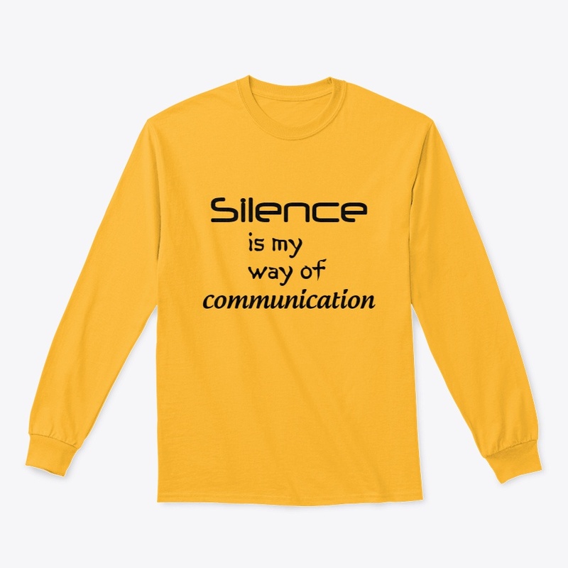 silent communication tshirt
