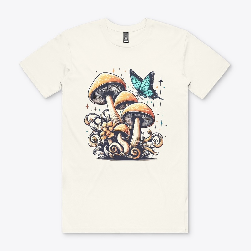 Butterfly on The Mushroom  T-Shirt